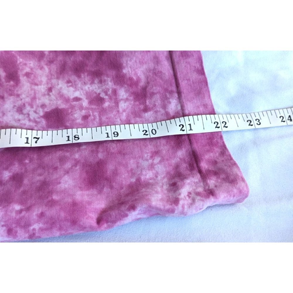 ATHLETA Pink Tank Top Tie Dye with Golden Swirl Decal Size S - Picture 6 of 7